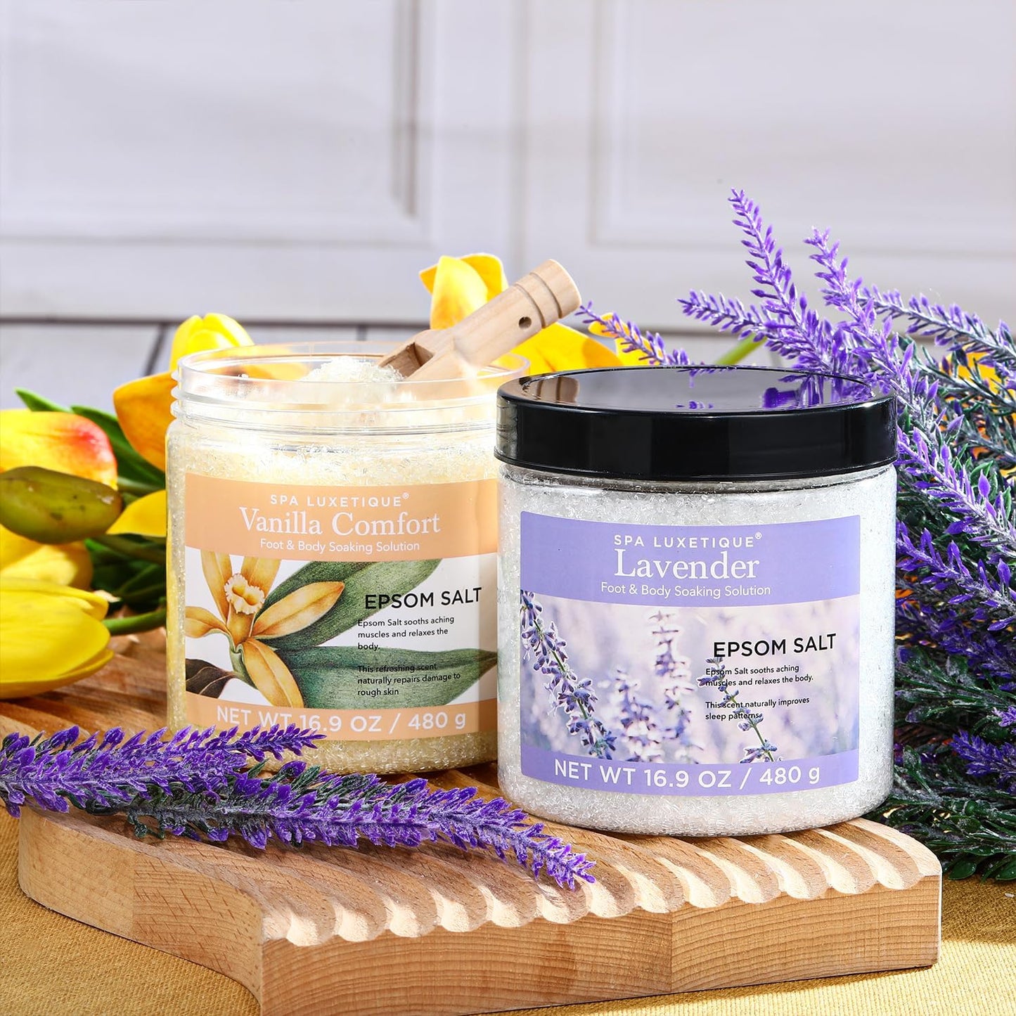 Bath Salts for Soaking, Epsom Salts Gifts Set for Women, 3.17Lbs Bath Salts for Women, Epsom Salts for Soaking, Mother'S Day Christmas Gifts for Woman Mom
