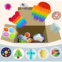 10-100Pcs Random Fidget Toys Mystery Gifts Pack Surprise Bag Fidget Set Antistress Relief Toys for Kids Party Christmas