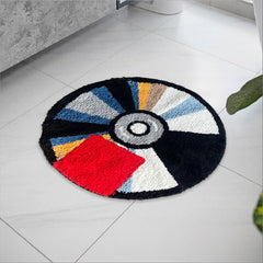 Cd Rug - Hypebeast Y2K Rug - Handmade Tufted Decor - Handmade & Premium- 28In (70Cm) - Aesthetic Room Decor - Preppy Bathmat - Designer Rugs Cd