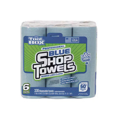 Professional Blue (330Ct Total Sheets; 55Ct per Roll; 11 In. X 9 In. Sheet Size; ) 6-Pack Disposable Shop Towel