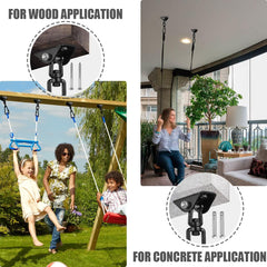 Hammock Hanging Kit, 2 Pack Hanging Chair Hardware 360°Rotating Hammock Hooks Heavy Duty, Hammock Chair Hanging Kit & Swing Ceiling Hook Snap for Hammock Chair Stand,Seat,Yoga,Gym, 1000 Lb Capacity