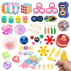 10-100Pcs Random Fidget Toys Mystery Gifts Pack Surprise Bag Fidget Set Antistress Relief Toys for Kids Party Christmas