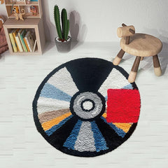 Cd Rug - Hypebeast Y2K Rug - Handmade Tufted Decor - Handmade & Premium- 28In (70Cm) - Aesthetic Room Decor - Preppy Bathmat - Designer Rugs Cd