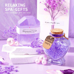 Lavender self-care gift basket for mom or friend