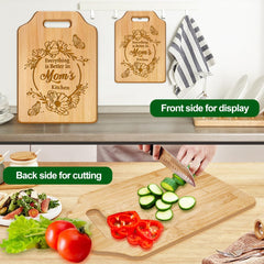 Mothers Day Cutting Boards Gifts-Engraved Mom Bamboo Cutting Boards-Mother‘S Day Unique Cutting Board for Mom from Son Daughter