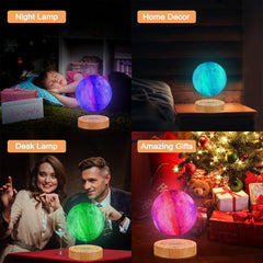 Levitating Moon Lamp — Floating Magnetic LED Globe