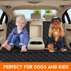 Non-slip pet bench seat cover for cars and SUVs
