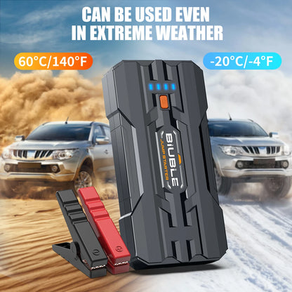 Car Battery Jump Starter 3000A Jump Box Portable Car Starter Battery Pack with Extended Jumper Cables