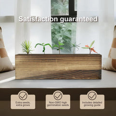 5 Pack Bonsai Tree Kit with Complete Tools, 5X Unique Seeds Bonzai Tree Live Kits, Complete Indoor Bonsai Starter Kit with Wooden Box, Perfect Christmas Garden Gift for Mom, Men, Women, Plant Lover