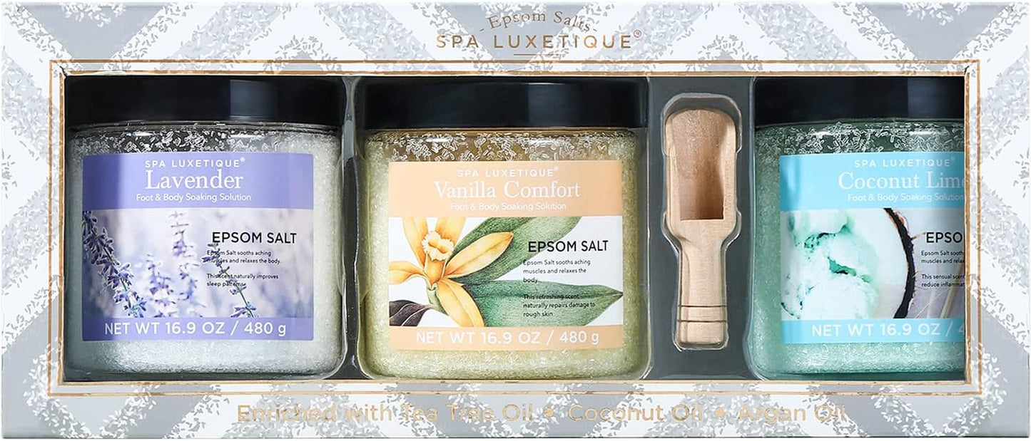 Bath Salts for Soaking,  Epsom Salts Gifts Set for Women, 3.17Lbs Bath Salts for Women, Epsom Salts for Soaking, Mother'S Day Christmas Gifts for Woman Mom