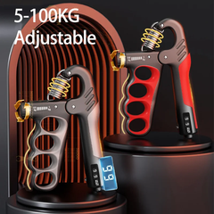 Adjustable Grip Strengthener 5–100kg – Hand & Forearm Trainer | Fitness Gift for Athletes