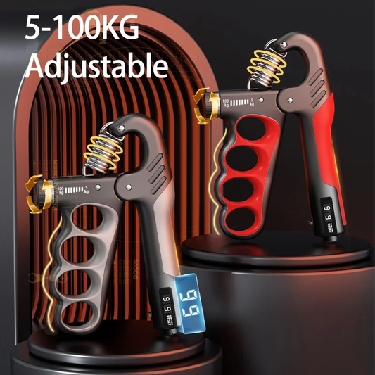 Adjustable Grip Strengthener 5–100kg – Hand & Forearm Trainer | Fitness Gift for Athletes