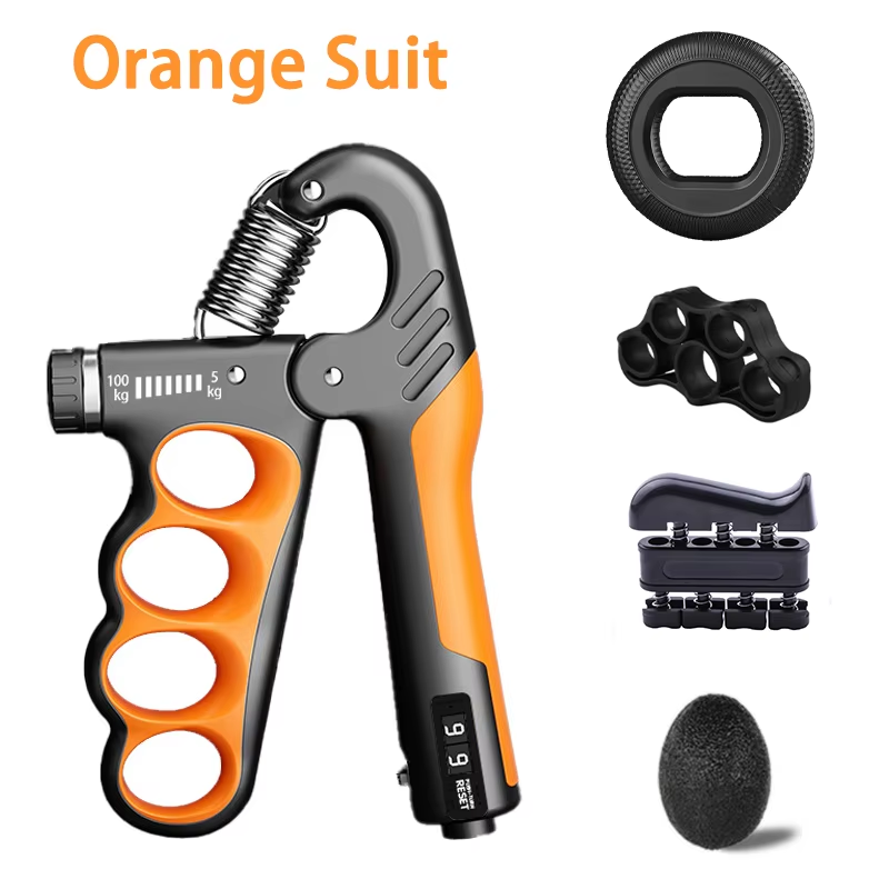 Adjustable Grip Strengthener 5–100kg – Hand & Forearm Trainer | Fitness Gift for Athletes
