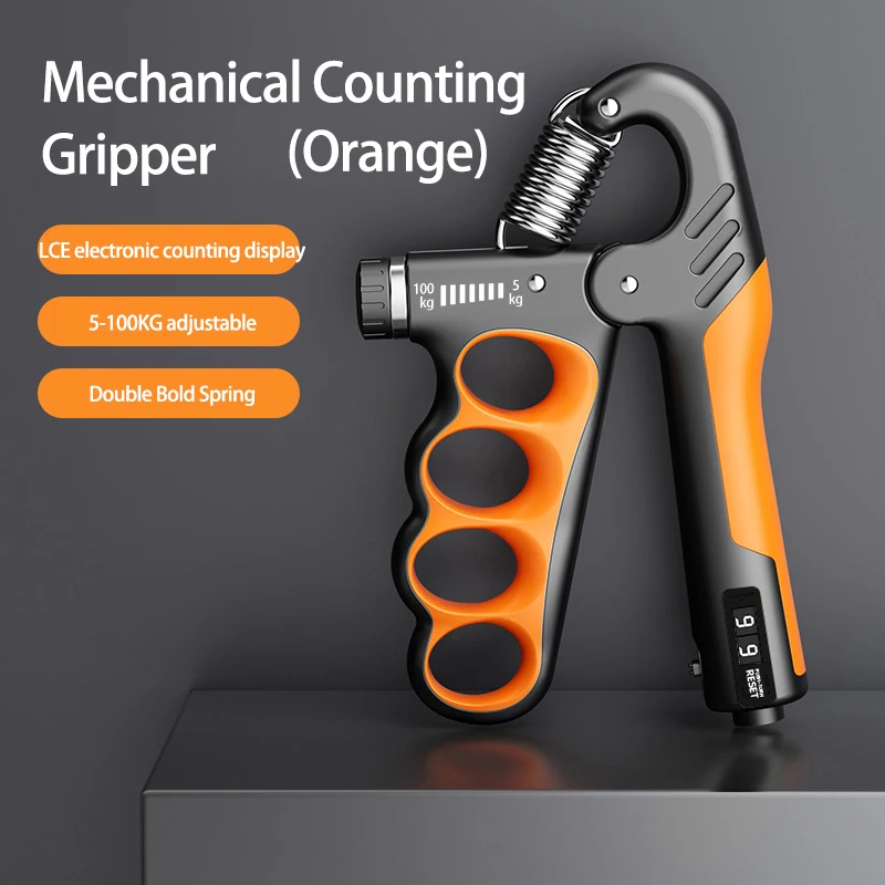 Adjustable Grip Strengthener 5–100kg – Hand & Forearm Trainer | Fitness Gift for Athletes