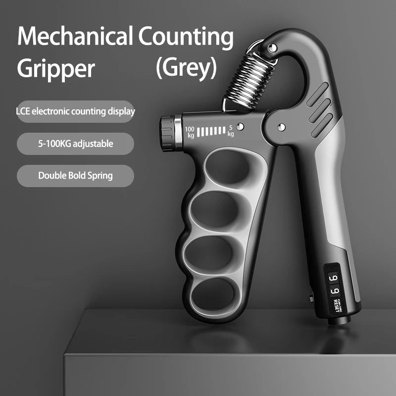Adjustable Grip Strengthener 5–100kg – Hand & Forearm Trainer | Fitness Gift for Athletes