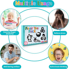 Fidget Toys Adults Pack, 5PC Sensory Toys Set Easter Basket Stuffers for Kids 8-12 Teen Autism, Desk Toy Stress Relief Fidget Spinners for ADHD Valentines Day Gifts for Children Cool Gadgets for Men
