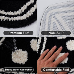 Dice Rug - 31"X23" Cool Carpet Non-Slip Flocking Floor Bath Mat for Living Room Decor, Alt Room Decor Soft Y2K Rugs Hypebeast Doormat for Bedroom