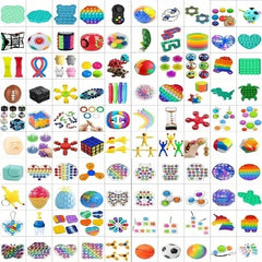 10-100Pcs Random Fidget Toys Mystery Gifts Pack Surprise Bag Fidget Set Antistress Relief Toys for Kids Party Christmas