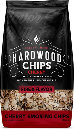 Premium 100% All Natural Hardwood Smoking Chips, Works with All Grills, Cherry