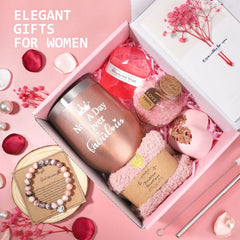 Pink bath and body spa gift set for women