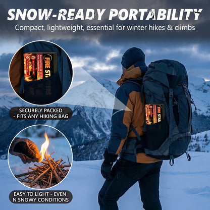 Fire Starter, Natural Fire Starters for BBQ, Campfire, Fireplace, Charcoal, Wood Stove, Chimney, Fire Pit, Grill, Smoker, Indoor Outdoor Use