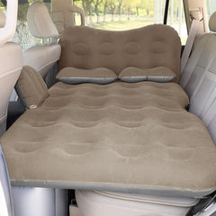 Inflatable Car Air Mattress with Car Air Pump - Thickened Camping Bed Sleeping Pad for SUV, Sedan, Pickup Back Seat