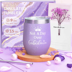 Purple lavender bath and body spa gift set