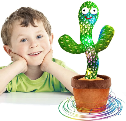 Dancing Cactus Plush Toy – Singing, Dancing & Voice Recording | Funny Gift for Kids & Adults