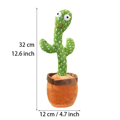 Dancing Cactus Plush Toy – Singing, Dancing & Voice Recording | Funny Gift for Kids & Adults