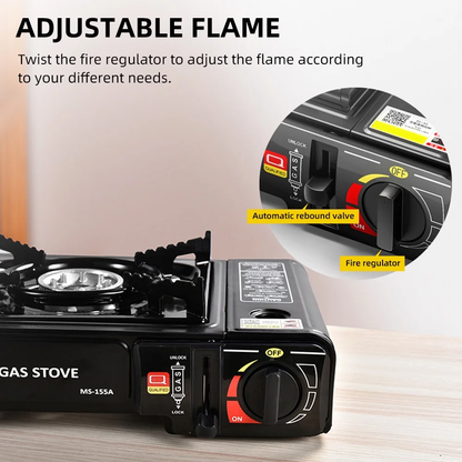 Outdoor Portable Furnace 2900W – Compact Camping Stove with Storage Box | Outdoor Cooking Gift