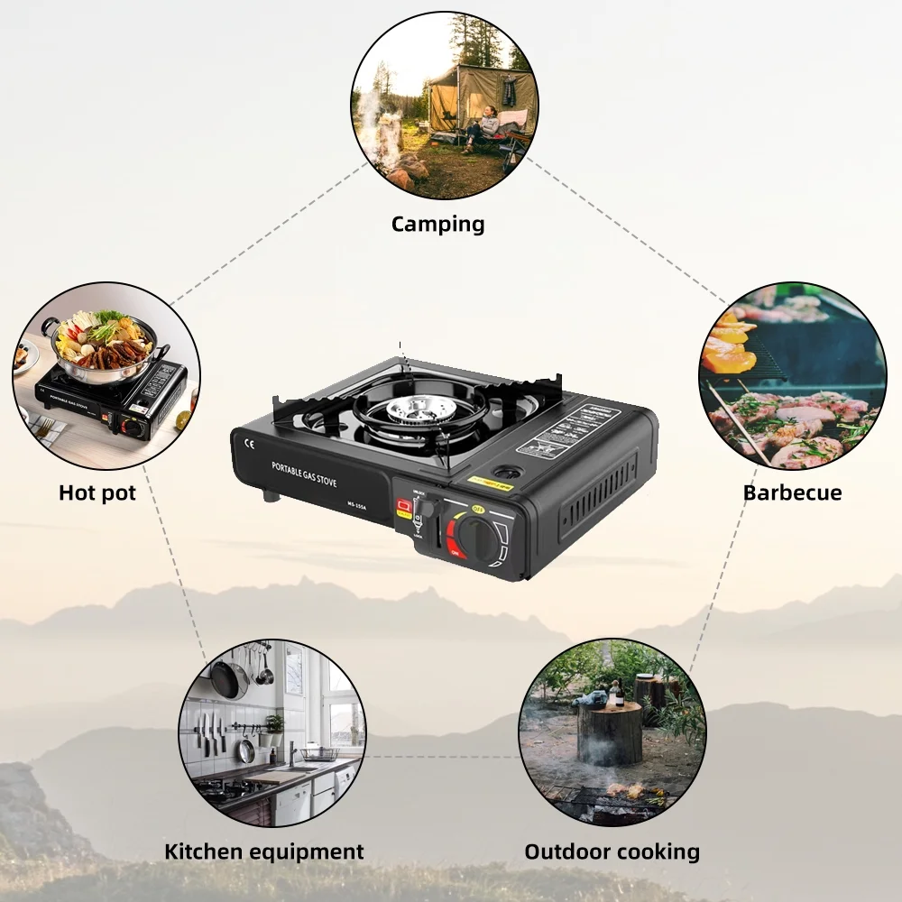 Outdoor Portable Furnace 2900W – Compact Camping Stove with Storage Box | Outdoor Cooking Gift