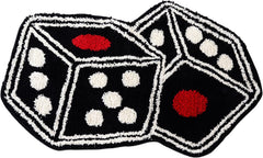 Dice Rug - 31"X23" Cool Carpet Non-Slip Flocking Floor Bath Mat for Living Room Decor, Alt Room Decor Soft Y2K Rugs Hypebeast Doormat for Bedroom