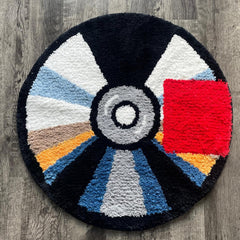 Cd Rug - Hypebeast Y2K Rug - Handmade Tufted Decor - Handmade & Premium- 28In (70Cm) - Aesthetic Room Decor - Preppy Bathmat - Designer Rugs Cd
