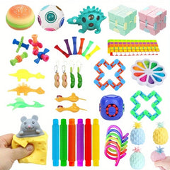 10-100Pcs Random Fidget Toys Mystery Gifts Pack Surprise Bag Fidget Set Antistress Relief Toys for Kids Party Christmas