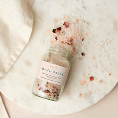 Dead Sea Himalayan Bath Salts, Essential Oil Calming Bath Salt Blend, Self Care Essentials, Christmas Gift for Her, Self-Care Gift