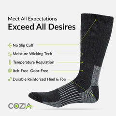 Merino Wool Socks for Men & Women Casual Warm Winter Cozy Thermal Socks