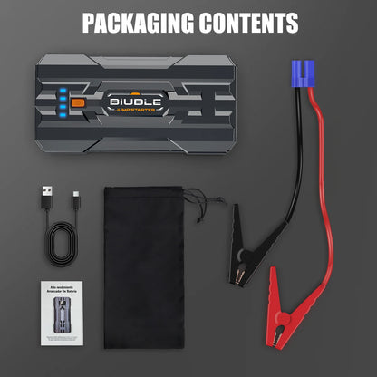 Car Battery Jump Starter 3000A Jump Box Portable Car Starter Battery Pack with Extended Jumper Cables