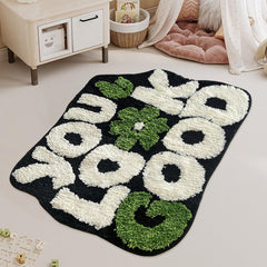 You Look Good Bath Rug, Fun Bathroom Rug,Black Bathroom Rugs Cool Rugs for Bedroom Non Slip Microfiber Plush Cool Mat for Bedroom Washable Absorbent for Bathtub 21"X25"