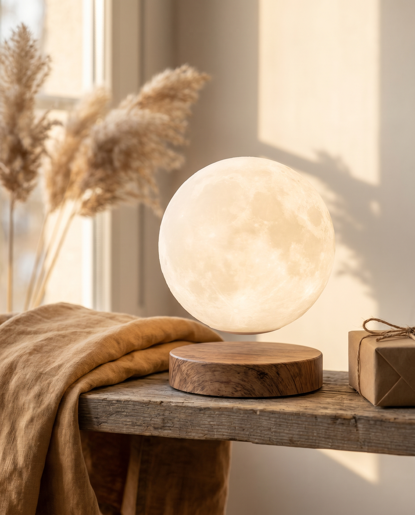 Levitating Moon Lamp floating glowing gift idea home decor bedroom