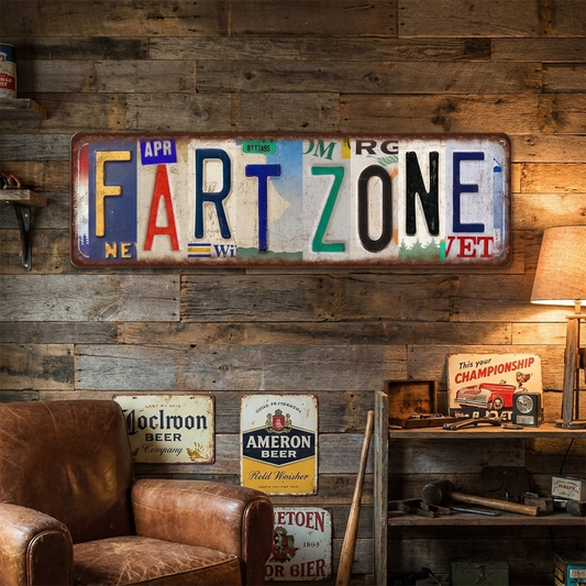 Fart Zone Tin Sign