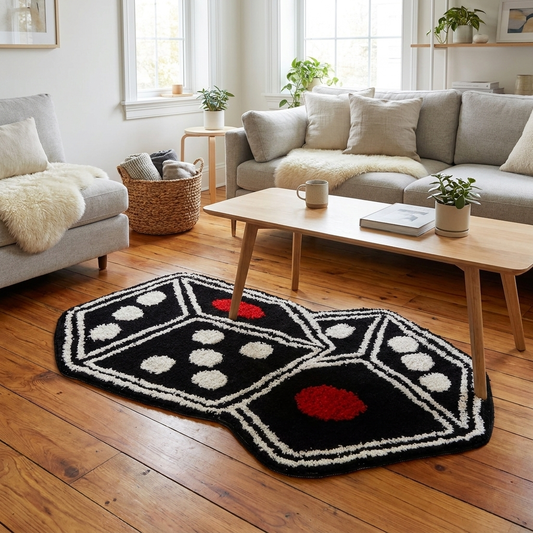 Dice Rug — Cool Non-Slip Aesthetic Floor Mat