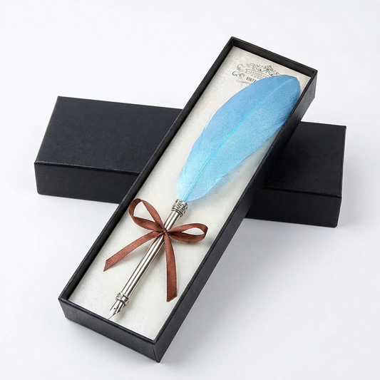 European Retro Feather Quill Pen — Decorative Gift Box Set