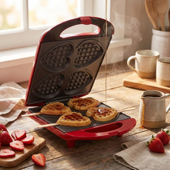 Heart Shaped Waffle Maker — Mini Cute Waffle Iron