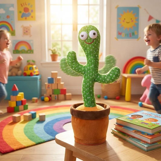 Dancing Cactus Toy — Singing & Repeating Plush
