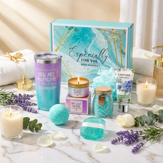 Spa Gift Basket for Women — Luxurious Wellness & Relaxation Set