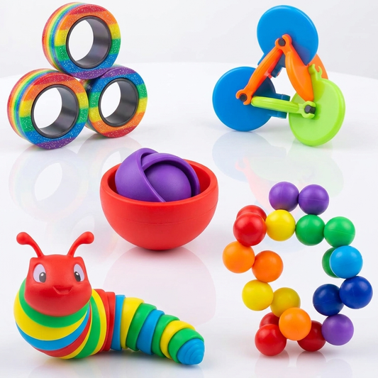 Fidget Toys Set 5-Pack — Sensory Stress Relief for Adults & Kids