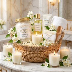 Jasmine Luxury Spa Gift Basket lifestyle