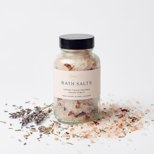Dead Sea Himalayan Bath Salts white background