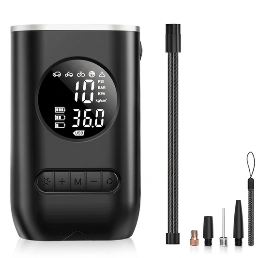 Portable Air Compressor Digital Tire Inflator white background