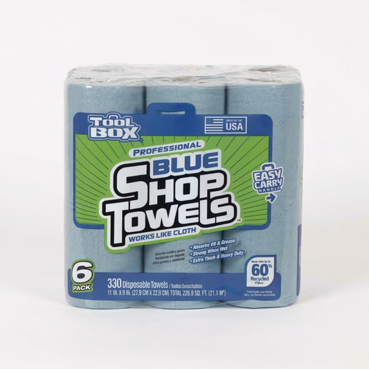 Heavy duty shop towels multi-use cleaning rags pack